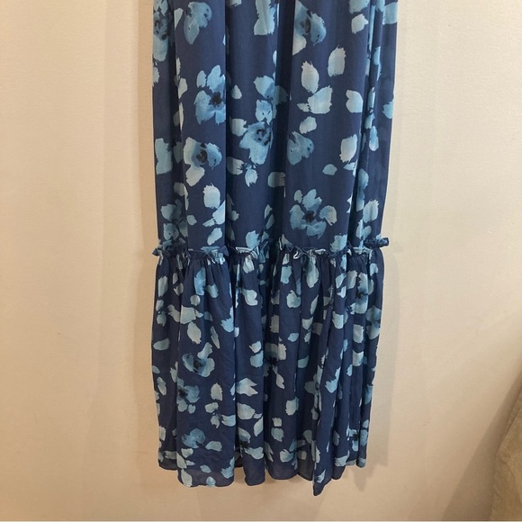 ABERCROMBIE & FITCH Sz S Spaghetti Straps Ruffles Tiered Floral Maxi Dress - Picture 5 of 15